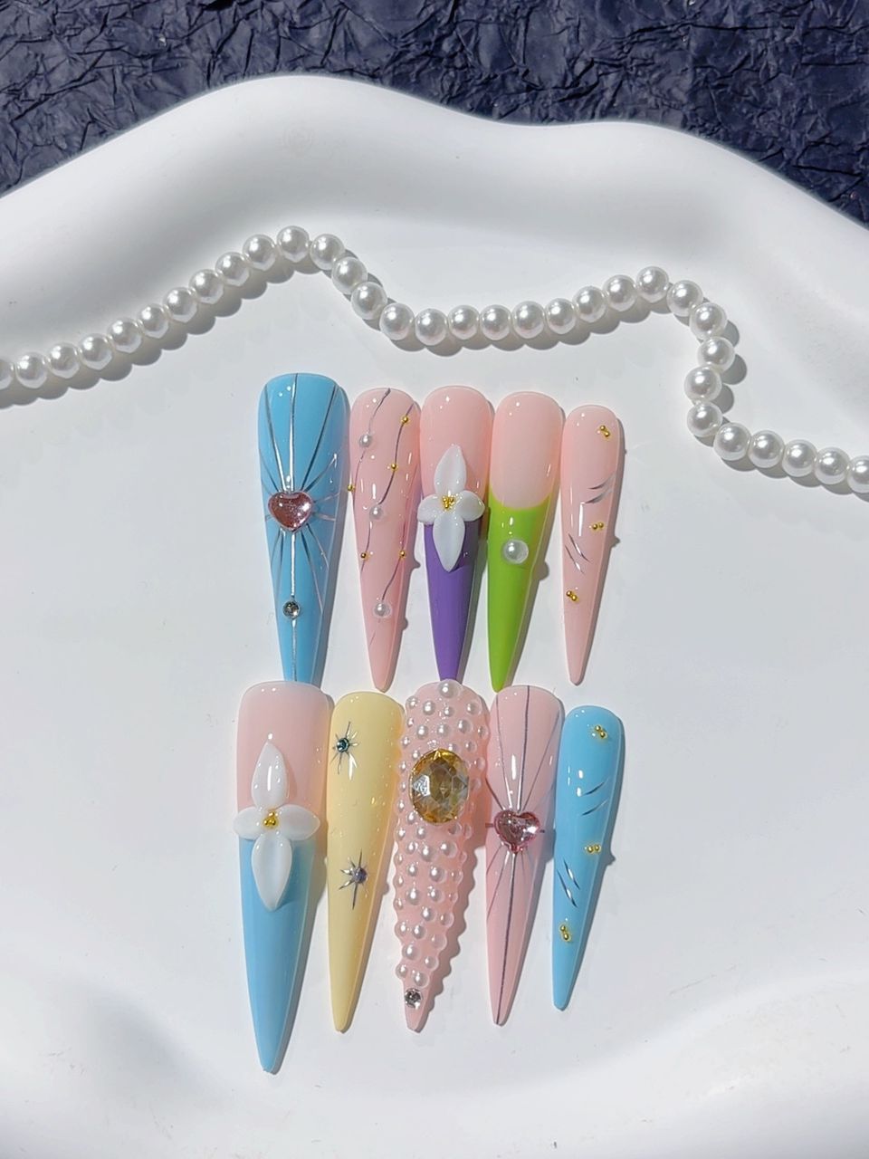 Lange Press on nails
