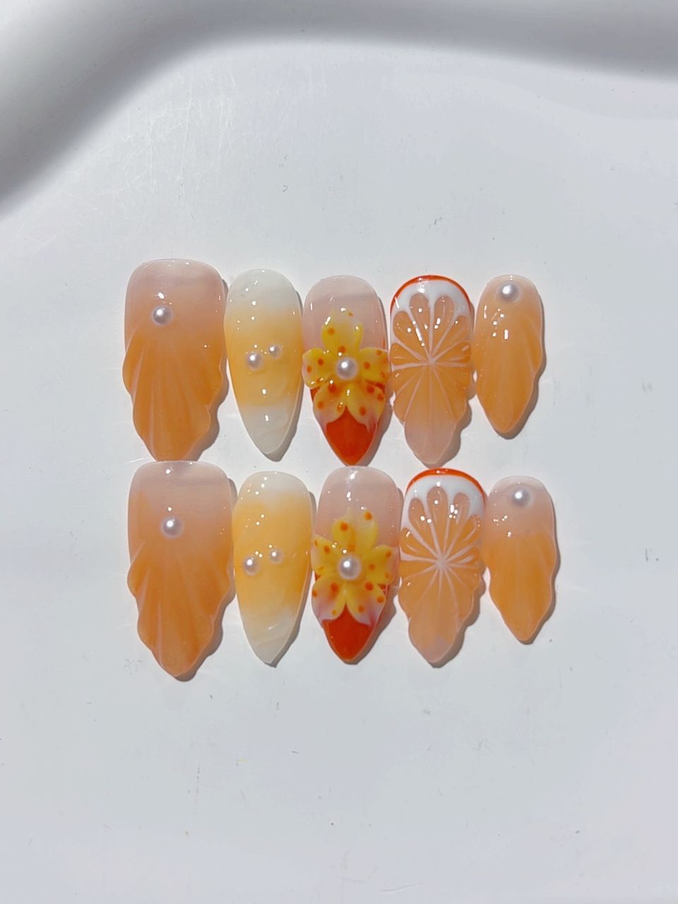 Mittel lange Press on nails