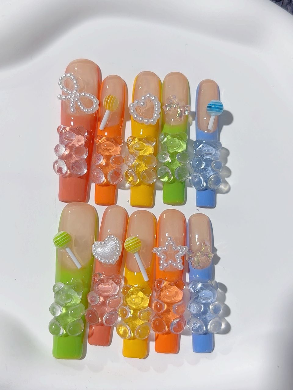 Lange Press on nails