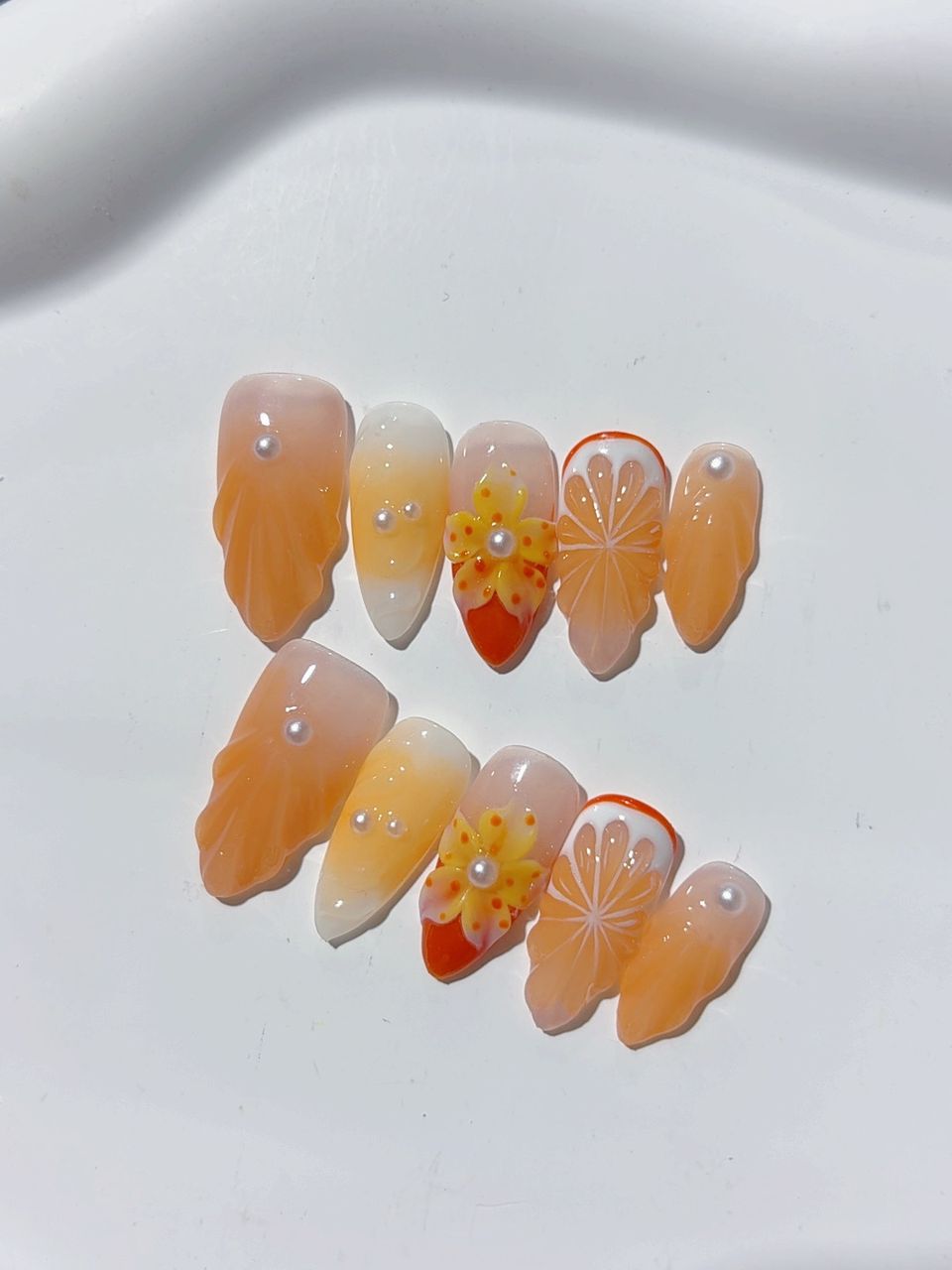 Mittel lange Press on nails