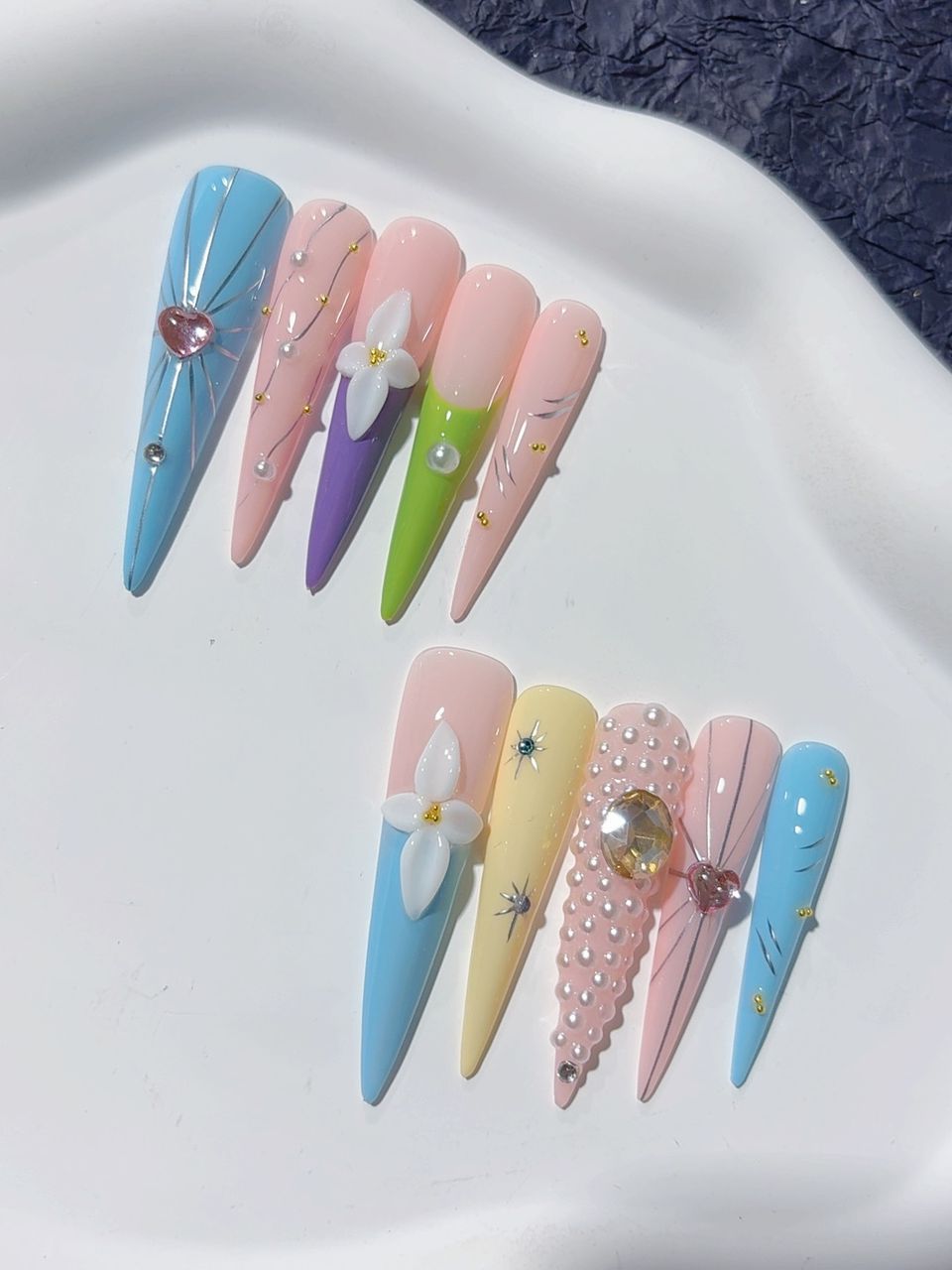 Lange Press on nails