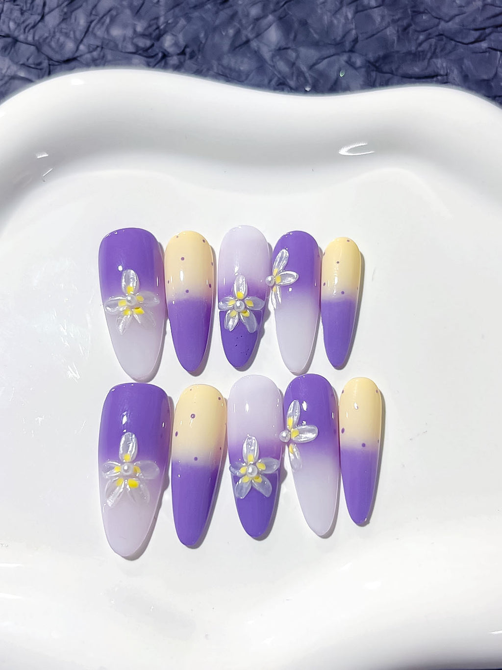 Mittel lange Press on Nails