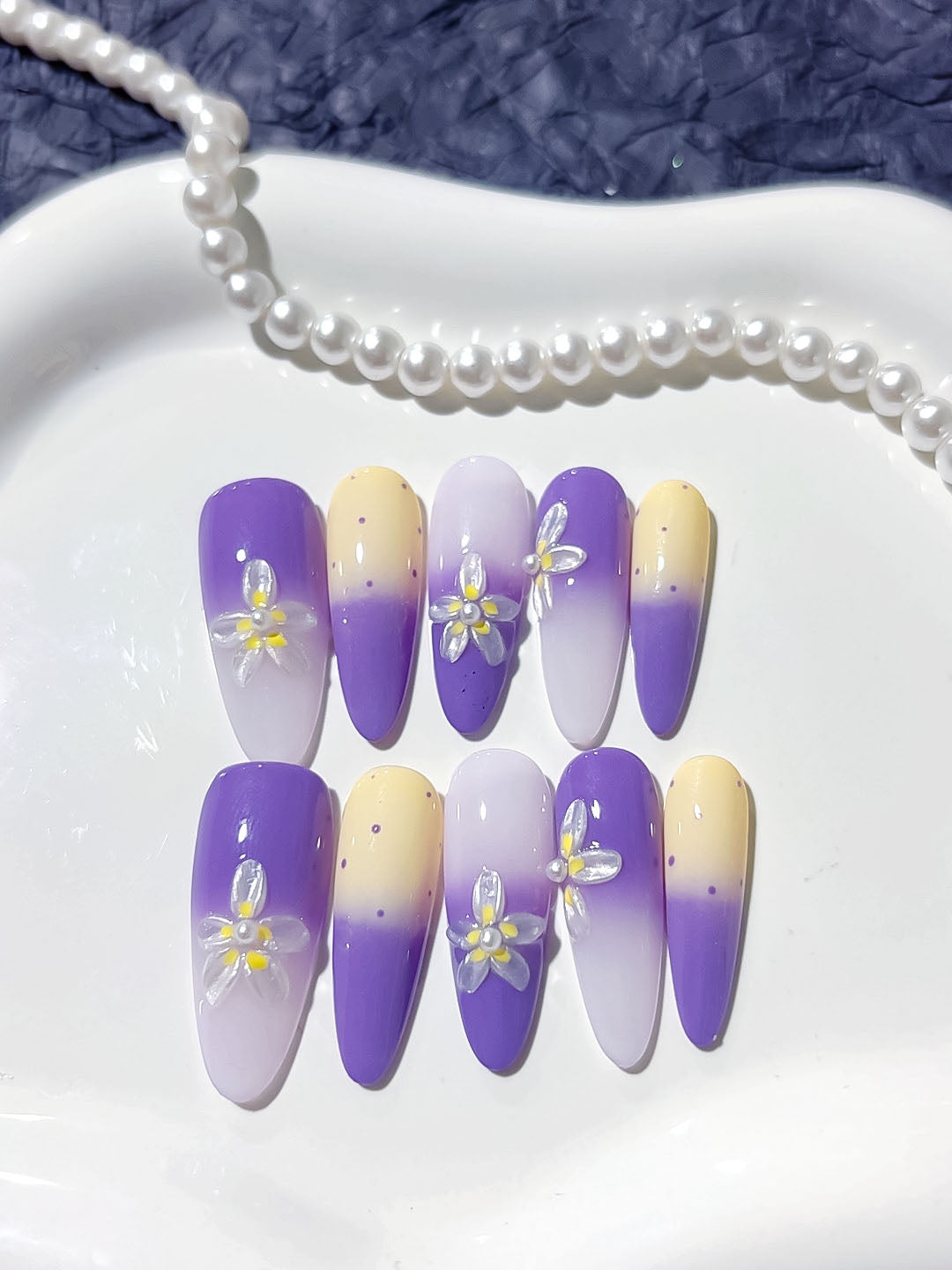 Mittel lange Press on Nails