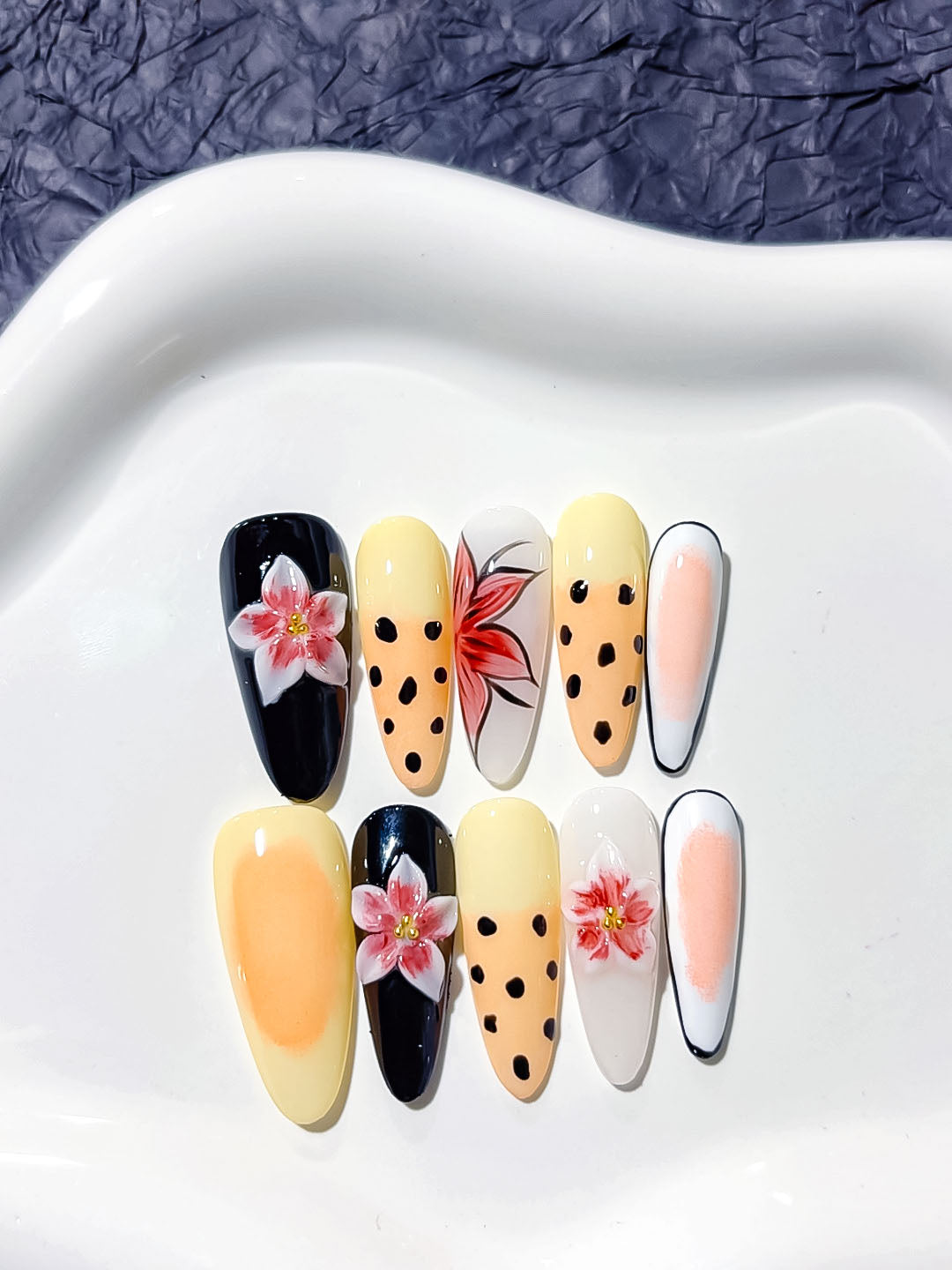 Mittel Lange Press on nails