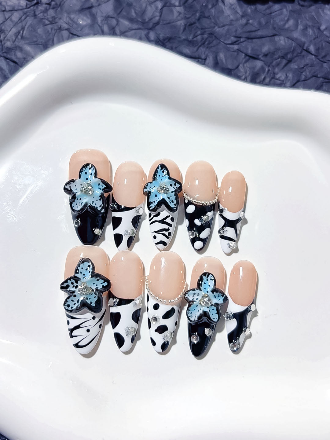 Mittel lange Press on nails
