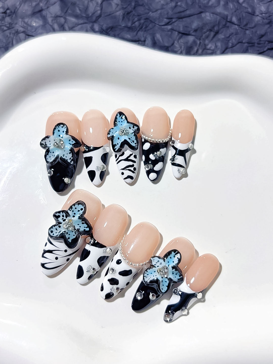 Mittel lange Press on nails