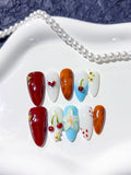 Mittel lange Press on nails