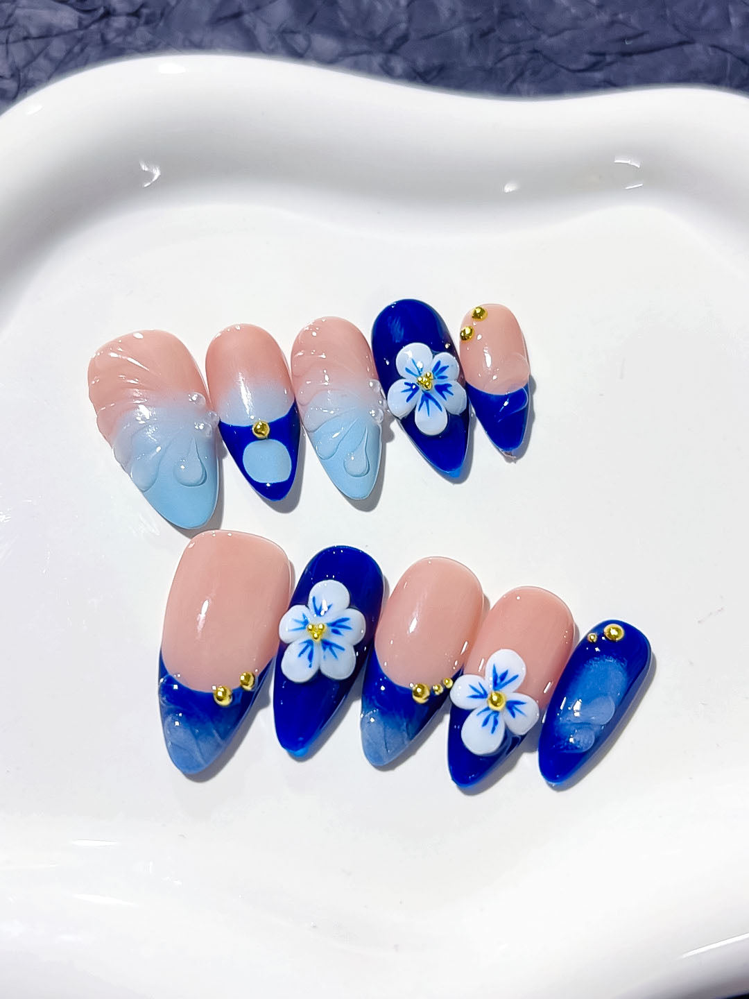 Mittel lange Press on nails