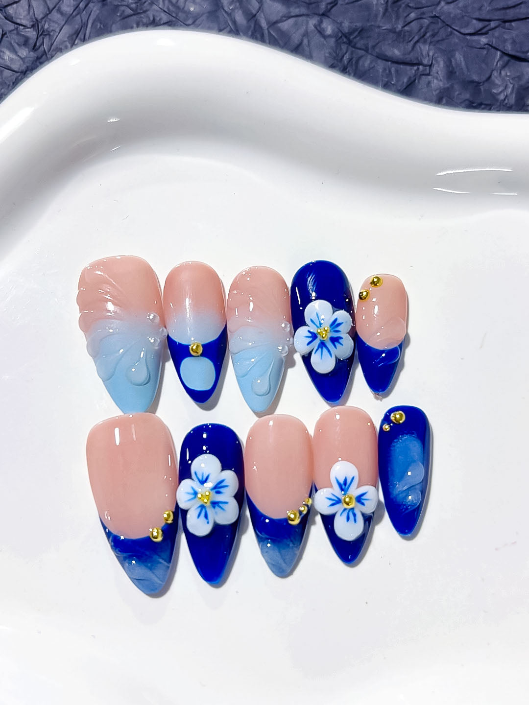 Mittel lange Press on nails