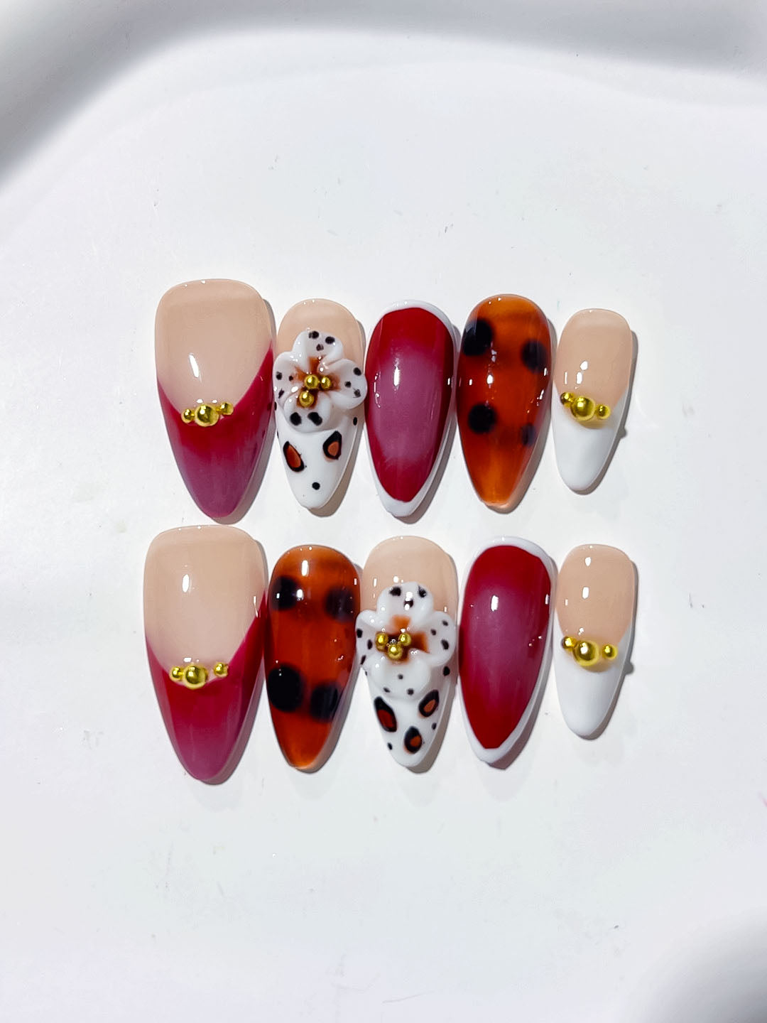 Mittel lange Press on nails