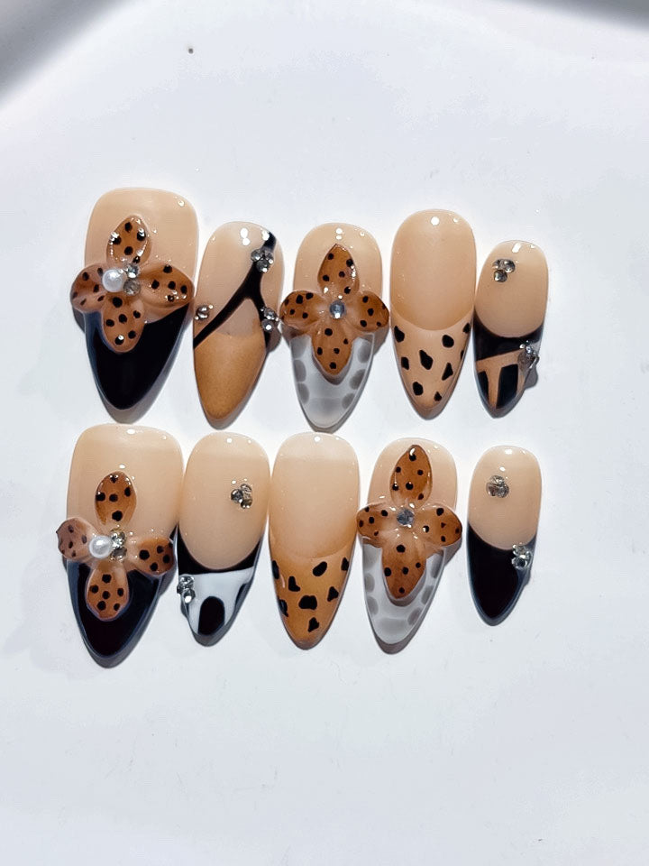 Mittel lange Press on nails