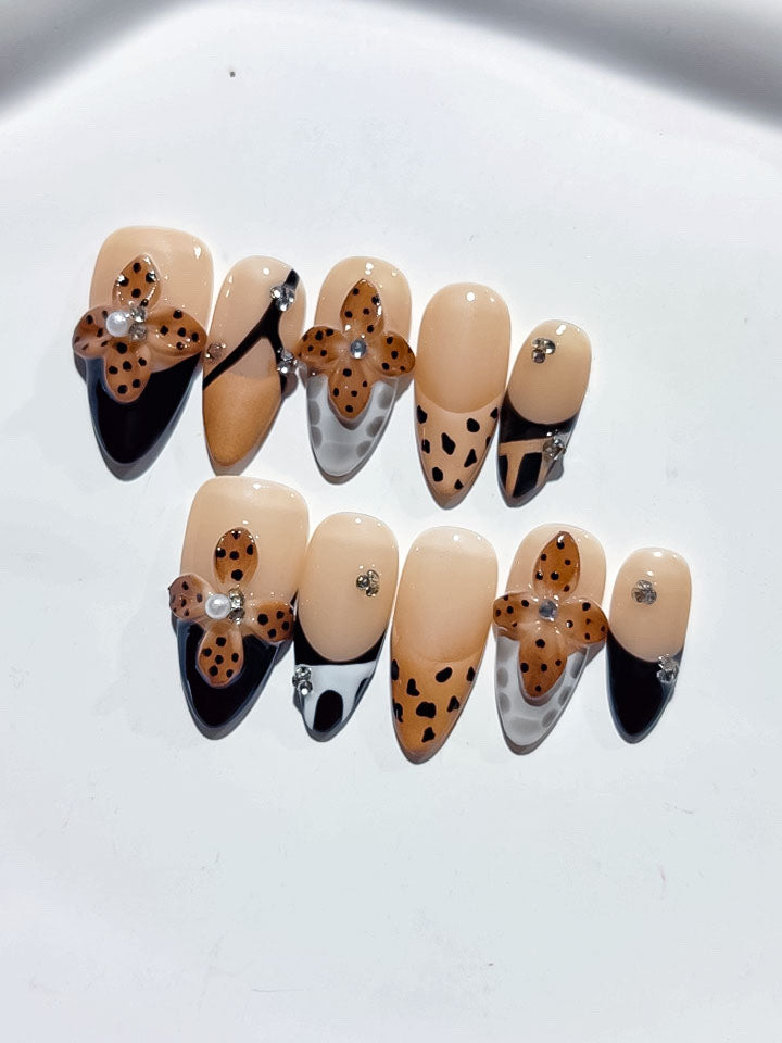 Mittel lange Press on nails