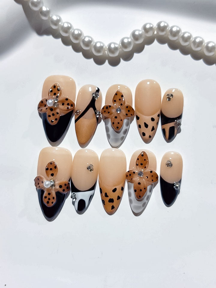 Mittel lange Press on nails