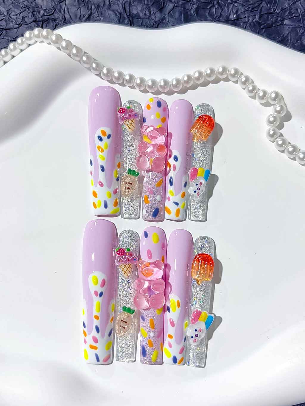 Lange Press on nails