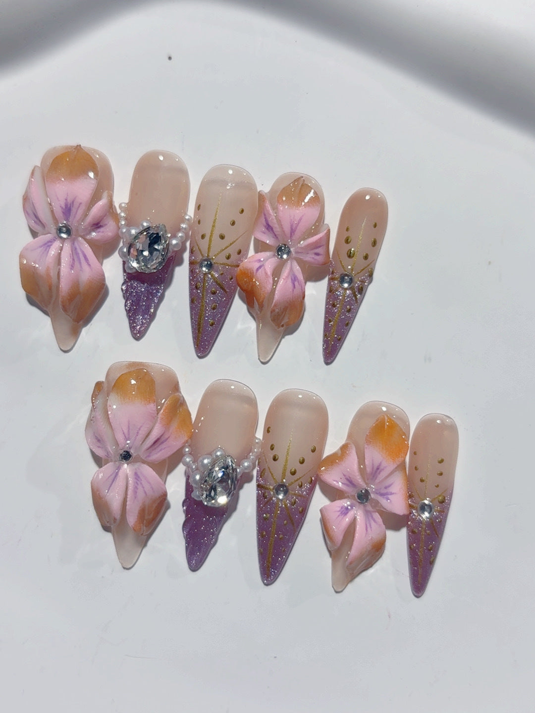 Lange Press on nails