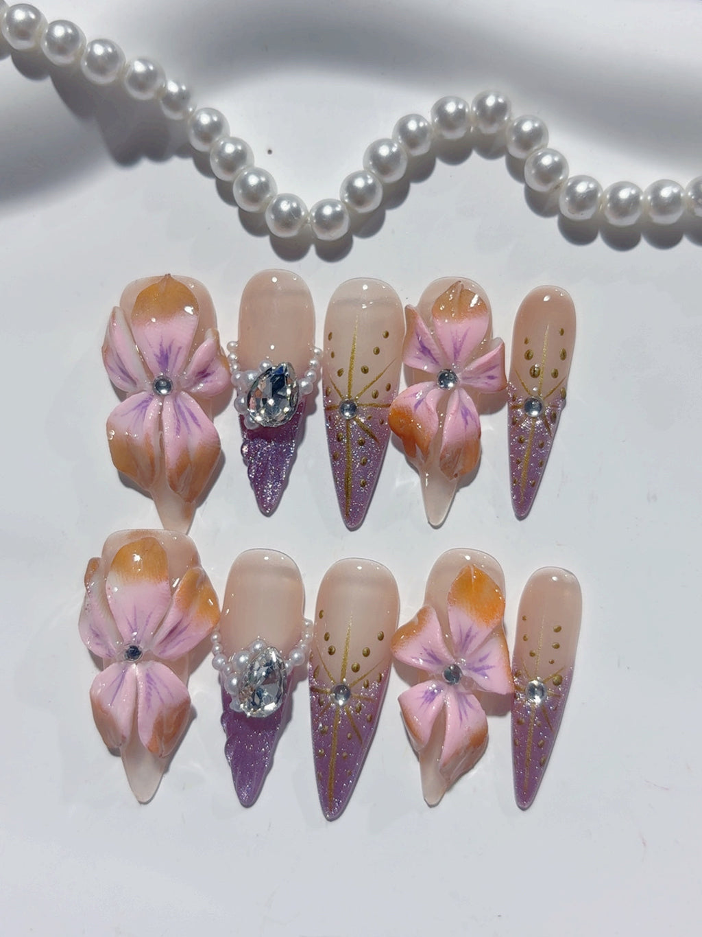 Lange Press on nails