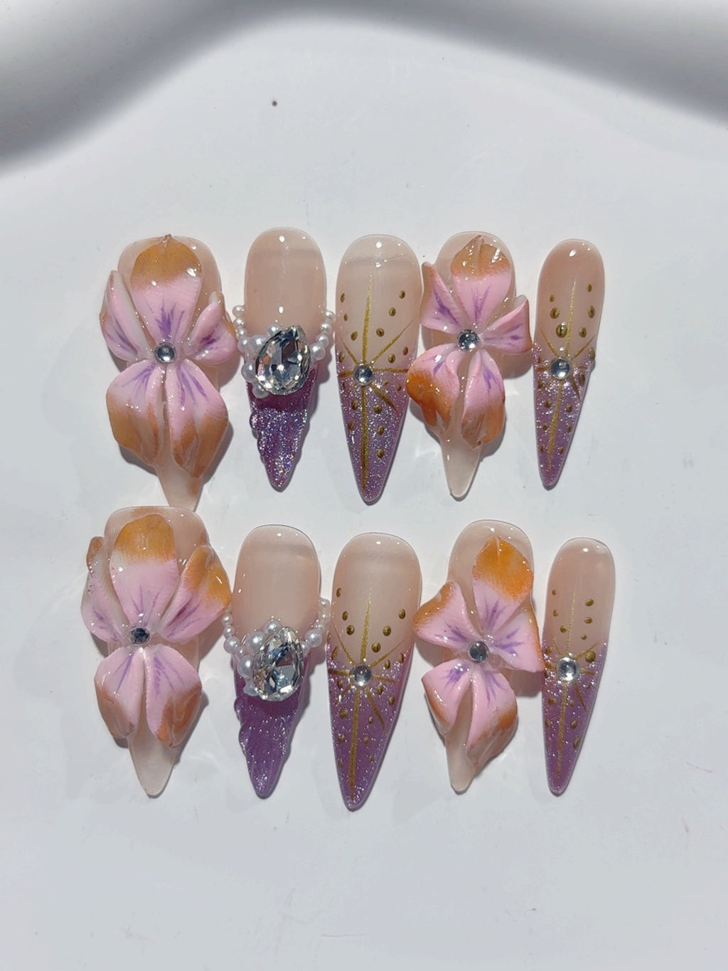 Lange Press on nails