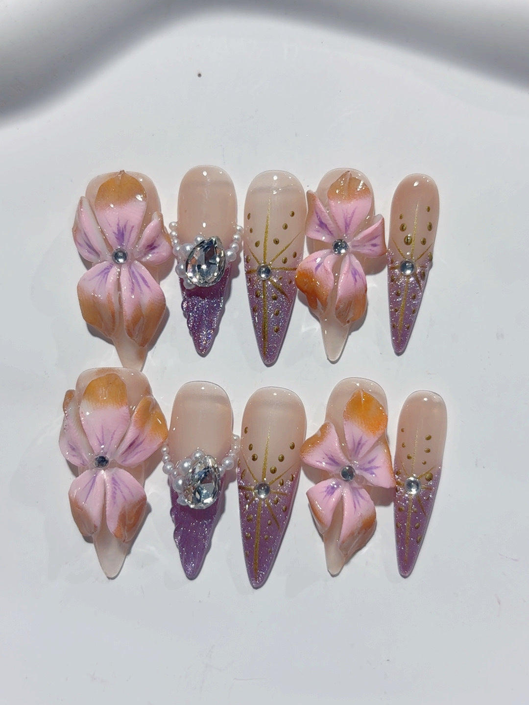 Lange Press on nails