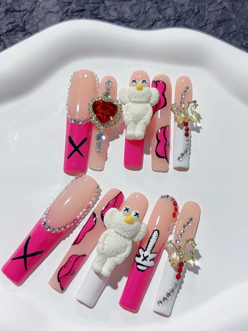 Lange Press on nails