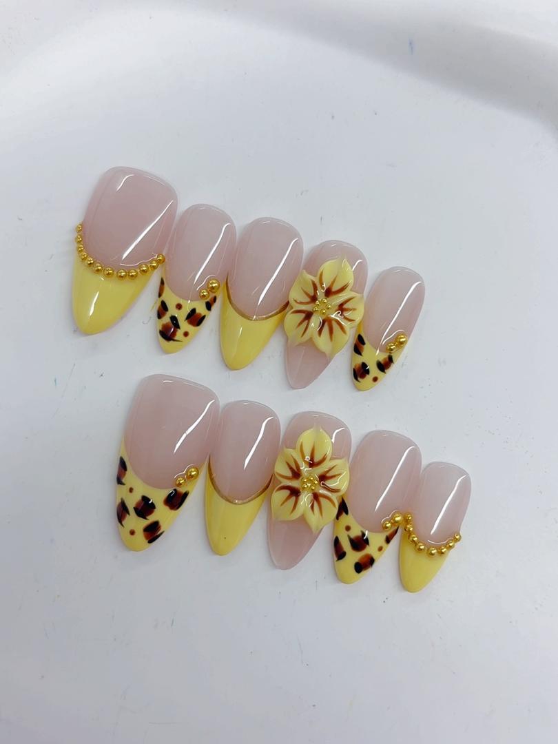 Mittel lange Press on nails