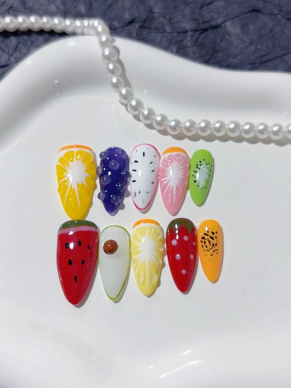 Mittel lange Press on nails