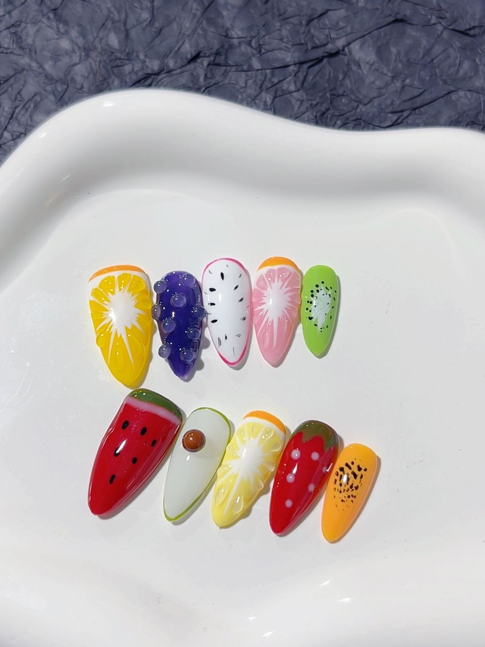 Mittel lange Press on nails