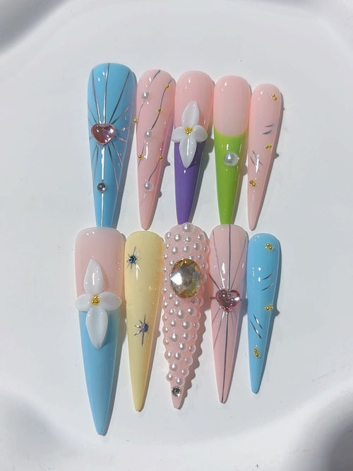 Lange Press on nails