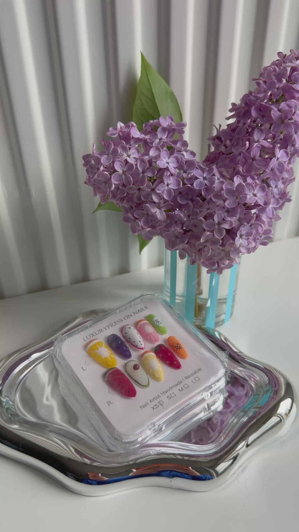 Mittel lange Press on nails